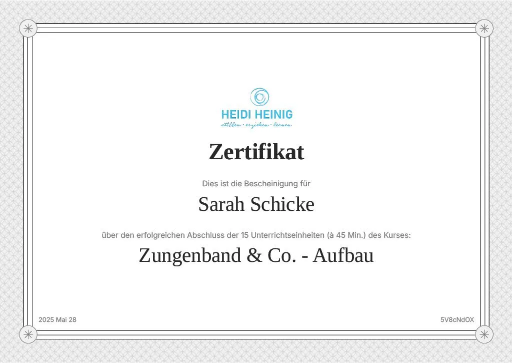 Einschätzung Zungenband